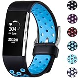 GEAK Fitbit Charge 2 Bands, Replacement Accessories for Fitbit Charge2 HR, Small Size Band, Black / Blue