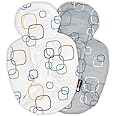 4moms rockaRoo and mamaRoo Infant Insert, for Baby, Infant, and Toddler, Machine Washable, Soft, Plush Fabric, Reversible Des