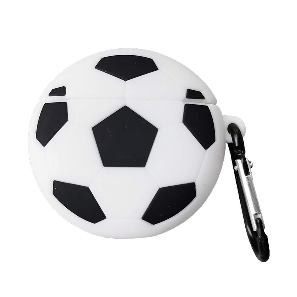 Compatible with Airpods 3 Generation Case 2021, Cute Kawaii Cartoon 3D Silicone Fashion Protective Cover for Airpod 3 Case Football, Funny Boys Girls Kids Teens Women Case for Airpods 3rd (Football)