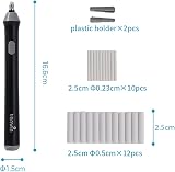 Tihoo Electric Eraser Battery Operated Kit with 22 Refills 2.3mm 5mm view 2