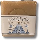 Hibiscus Tea Shampoo Bar, with Multani Mitti, Tepezcohuite and Tallow, Fragrance-Free, Balancing, Nourishing, Strengthening. 5 oz Shampoo Bar
