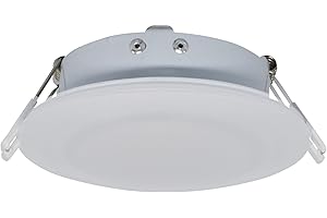 Facon 4.5inch 12V LED RV Puck Light - DLFST4-008/RVR4H-MH34, 3400K Warm White, Full Aluminum Recessed 12Volt Interior Ceiling Lights for RV, Camper, Trailer, Boat, cETL Certified