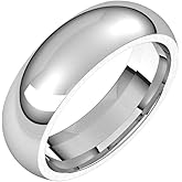 Sonia Jewels Solid 925 Sterling Silver 6mm Comfort Fit Wedding Band Ring Classic Plain Traditional - Size 9