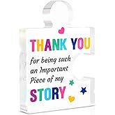 Teacher Appreciation Gifts for Women Men, Thank You Graduation Christmas Gift for Teachers from Student Novelty Daycare Teacher Gift Acrylic Puzzle Piece Plaque Desk Decorations for Home Decor