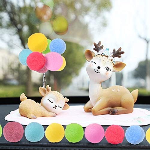 DomeStar Pom Poms, 300 PCS 1 Inch Pompom Balls Colorful Pom Pom Balls Puff Balls Craft Pompoms for DIY Creative Crafts Decorations