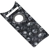 TrickToppers Custom Graphic Gloss Black Skull Pile Fuel Tank Dash Panel Instrument Console Composite Plastic Insert Compatible With Harley Davidson Road King Model Years 2008-2023