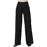 HUE Womens Wide Leg Ponte Pull on Pant