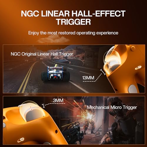 NYXI Wizard 2 Control GameCube para Switch – Control Switch 1 Inalámbrico con Joystick TMR Hall, Gatillos Ajustables, NFC, Vibración HD, Giroscopio de 6 Ejes y Botones Programables