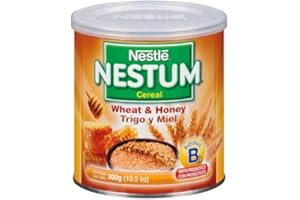 Nestle Nestum Infant Cereal, Wheat & Honey, Made for 12 Months & Up, 10.6 Ounce Canister (Pack of 8)