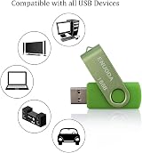 ENUODA 16GB USB 2.0 Flash Drive 5 Pack – Swivel Design Multi-Color view 3