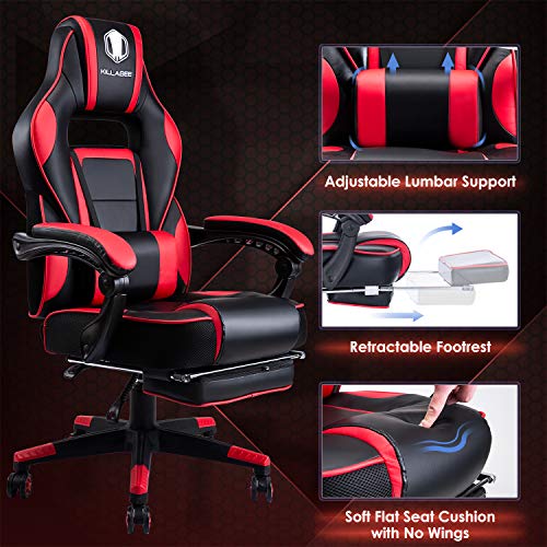 KILLABEE Massage Gaming Chair Racing Computer Desk Office Chair HighBack Swivel Recliner Chair