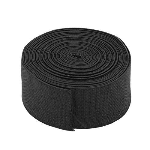 uxcell Polyester Tailoring DIY Sewing Stretchy Knitting Elastic Band Strap 6.12 Yards Black
