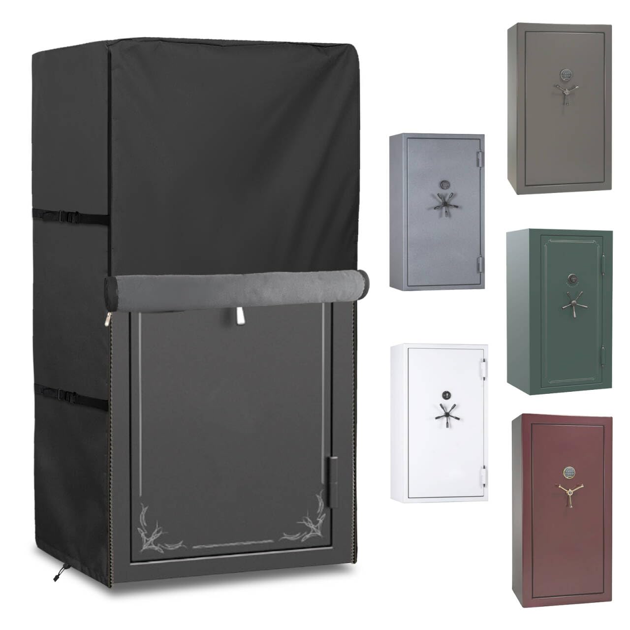 Photo 1 of Dearhoho Safe Cover,Heavy Duty 600D Waterproof Dustproof with Plush Lining,Protector to Protect Gun Safes from Dust and Keep them Concealed from Sight