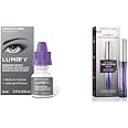 LUMIFY Redness Reliever Eye Drops 0.17 Fl Oz (5 mL) with Eye Illuminations Nourishing Lash & Brow Serum