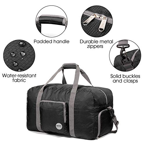 24" Foldable Duffle Bag 60L for Travel Gym Sports Lightweight Luggage