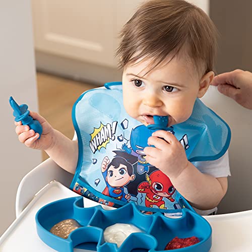Bumkins Utensils, DC Comics Batman Silicone Chewtensils, Baby Fork and