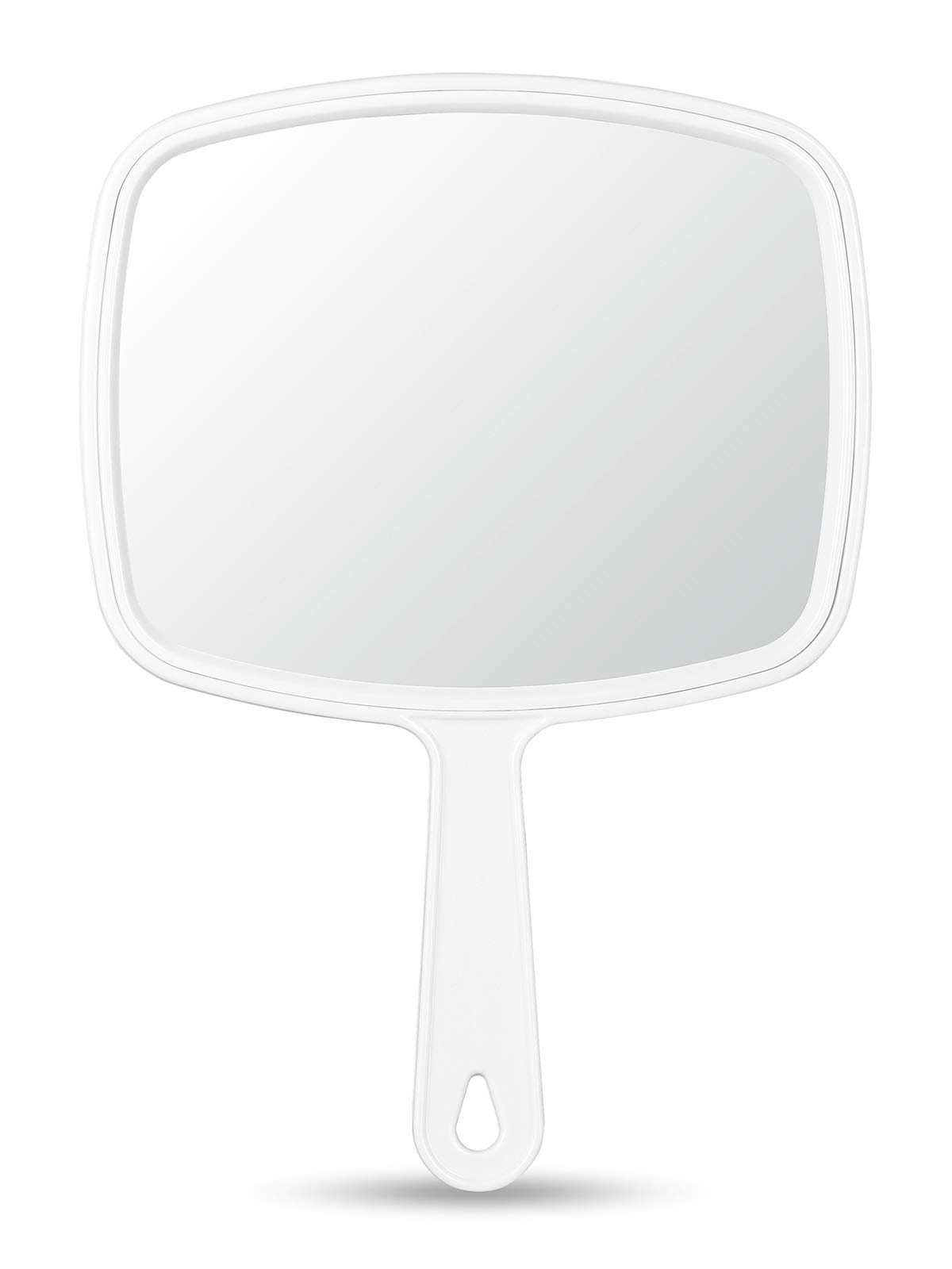 Photo 1 of OMIRO Hand Mirror, Handheld Mirror with Handle, American White