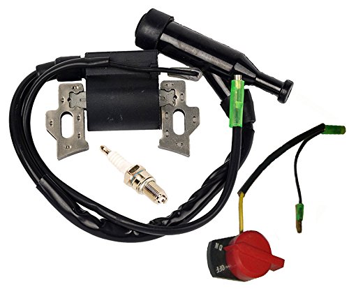 HIFROM On Off Engine Stop Switch With Ignition Coil for HONDA GX120 GX160 GX200 Replace 36100-ZE1-015 36100-883-005