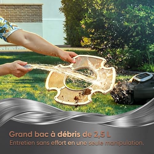 Pooleco 10 Pool Robot, Wireless Pool Vacuum Cleaner 90min and 2.5 Liters, Self-Parking, Easy Care, for All Shapes and Surfaces of Above Ground and Buried Pools up to 80㎡