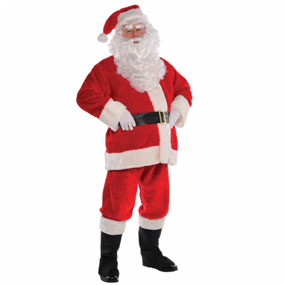 amscan 997146 Adults Mens Plush Father Christmas Santa Suit Fancy Dress Costume Size Small