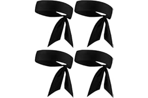 KNINMDOR Head Tie, Tennis Headbands Tie Back, Sweat Wicking Ninja Karate Running Headband Headwrap for Men Women Kids Girls Boys