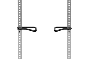 AmStaff Fitness Dip Bar Attachment for Squat & Power Rack – Compatible for 2x2" - 2.5x2.5" - 3x3" Inches Tube with 1-Inch Hole Racks – (Pair)