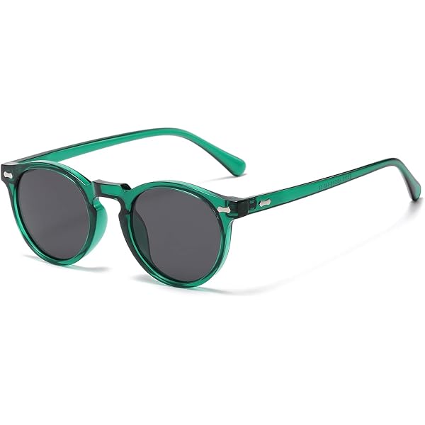 Amazon.com: TIJN Round Sunglasses for Women Men,Retro 90s  display picture 2