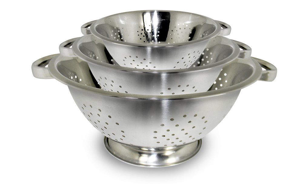 ExcelSteel Stainless Steel Colanders, Set of 3