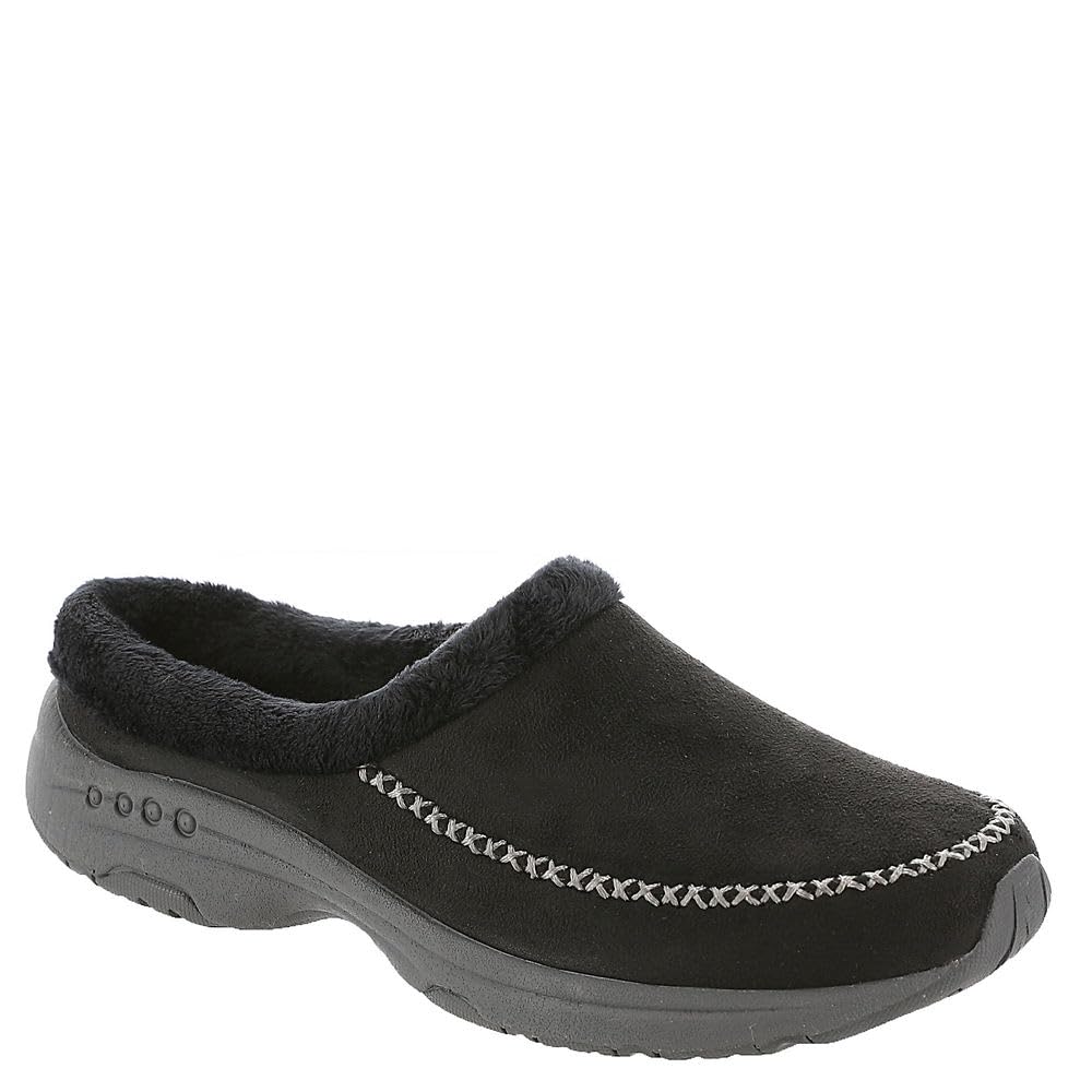 Easy Spirit Women’s Tslip2 Clog, Black, 6.5 Wide