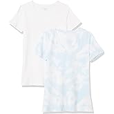 Amazon Essentials Women's Regular-Fit Short-Sleeve T-Shirt (Crewneck and V-Neck Options), Multipacks