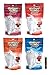 Purina Fancy Feast DUOS Cat Treat Variety Pack, 4 Flavors, 4 Total Pouches (2.1 Ounces Each) (4 Pack)