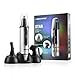 Nose Ear Hair Trimmer 3in1 Waterproof Stainless Steel Sideburns Beard Trimmer Eyebrow Clipper for Men (Battery Operated)