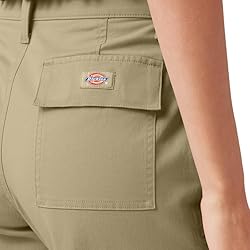 Dickies Women's Cropped Cargo Pant, Desert Sand, 27