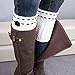 WILLTOO 2015 Women Leg Warmer Knit Boot Socks Topper Cuff (White)