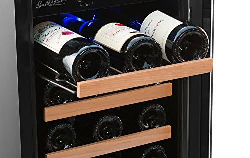 Smith-Hanks-32-Bottle-Under-Counter-Wine-Refrigerator-Dual-Temperature-Zones-15-Inches-Wide-Built-In-or-Free-Standing