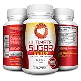 Ultimate Sugar Detox Supplement / Sugar Cleanse Detox with Goldenseal Root, Burdock Root, Red Clover, Beet Powder, Bentonite Clay, Milk Thistle - Sugar Cravings Suppressants - Sugar Blocker