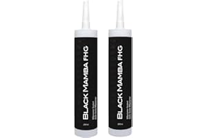 MPI-SOLUTIONS Black Mamba FHG High Tack Adhesive - Mono Component Polymer Sealant, Extreme Temperature Resistant, Paintable, Solvent-Free, Heavy Duty Construction Adhesive - White - 2 Pack