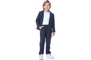 LOLANTA Boys Casual Suits Kids 2 Piece Gentleman Blazer and Pants Set Graduation Wedding Outfits Dresswear
