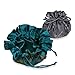 Drawstring Jewelry Pouch - Silk Jacquard (Peacock)