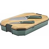 Gerber Gear ComplEAT Cutting Board Set - Cutting Board Kit with Polypropylene & Bamboo Cutting Boards - Features Paring Knife & Chef's Knife in Nesting Design