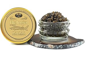 OVERNIGHT SHIPPING - OLMA Beluga Hybrid Black Caviar - Rated Top Caviar in the World - 1 oz / 28 g