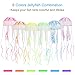 Uniclife 6 Pcs Glowing Jellyfish Ornament Decoration for Aquarium Fish Tankthumb 2