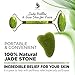 Jade Roller With Gua Sha Scraper For Face | Beauty Roller to Improve the Appearance of Your Skin, Provide Relaxation, Massage Your Face Care Routine | Real 100% Natural Jade Stone Kit for Face & Neckthumb 4