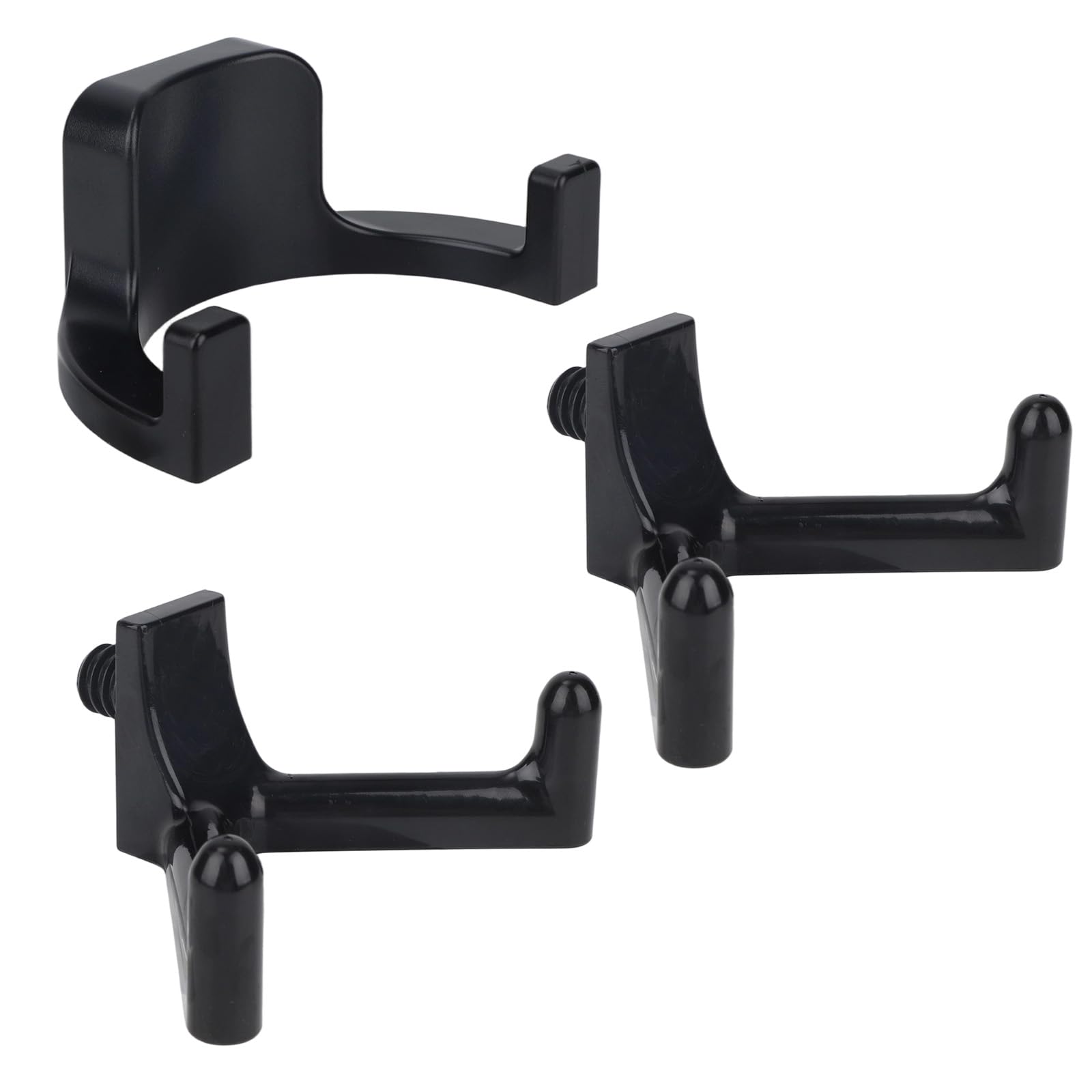 Photo 1 of 3pcs Storage Shed Hooks for Suncast & Craftsman, Black Plastic Tool Hangers Hooks Garage Storage Shed Shelves Accessories Lifetime Organizer for Rakes Shovels Hammers(2V&1U)