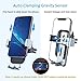 VANMASS Wireless Car Charger Mount, 10W Qi Car Charger Phone Holder of Automatic Clamping Gravity Sensor, Compatible with iPhone X/XR/8/8 Plus, Galaxy S8/8+, S9/9+, S10, Note8, Air Vent Clip Included