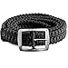 Paracord Belt - Survival Belt with Metal Buckle, Adjustable, Fits Most Men & Women Waist, Outdoor Gear Kit for Camping, Hiking, Fishing, Sports Exercise, Casual Formal Design, 250LB Paracord - Black