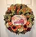 4 Rolls of 10 inches Decorative Harvest Mesh in Fall Colors, Orange, Yellow, Green and Brown,10 Yards Each