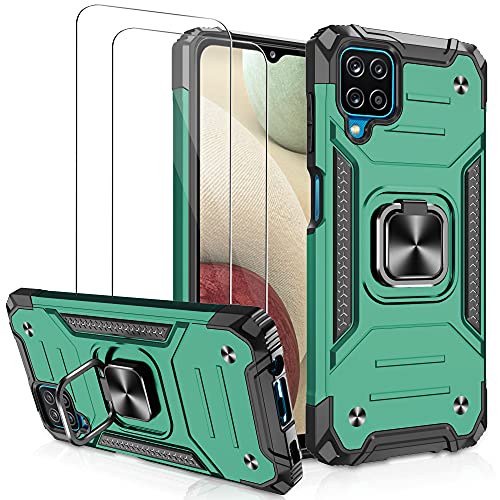 Samsung Galaxy A12 Case, Samsung A12 Case with [2Pack] Tempered