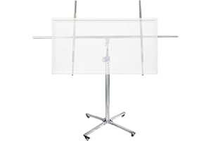 BBTEQEKN 11FT Drywall Rolling Lifter Panel, Sheetrock Lift Drywall Lift with Telescopic Arm and 4 Lockable Wheels, 150Lbs Wei