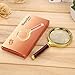 SDMH magnifying glass, 10X old man reading hand-held magnifying glass, jewelry jade identification, imitation red wood handle, insect and hobby observation (Small-80mm)